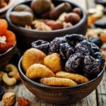 Dried figs and dates
