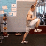 Usain Bolt Workout-Cable Knee Drive